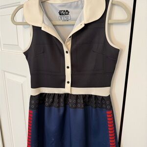 Star Wars Black and Cream Buttoned A-Line Dress